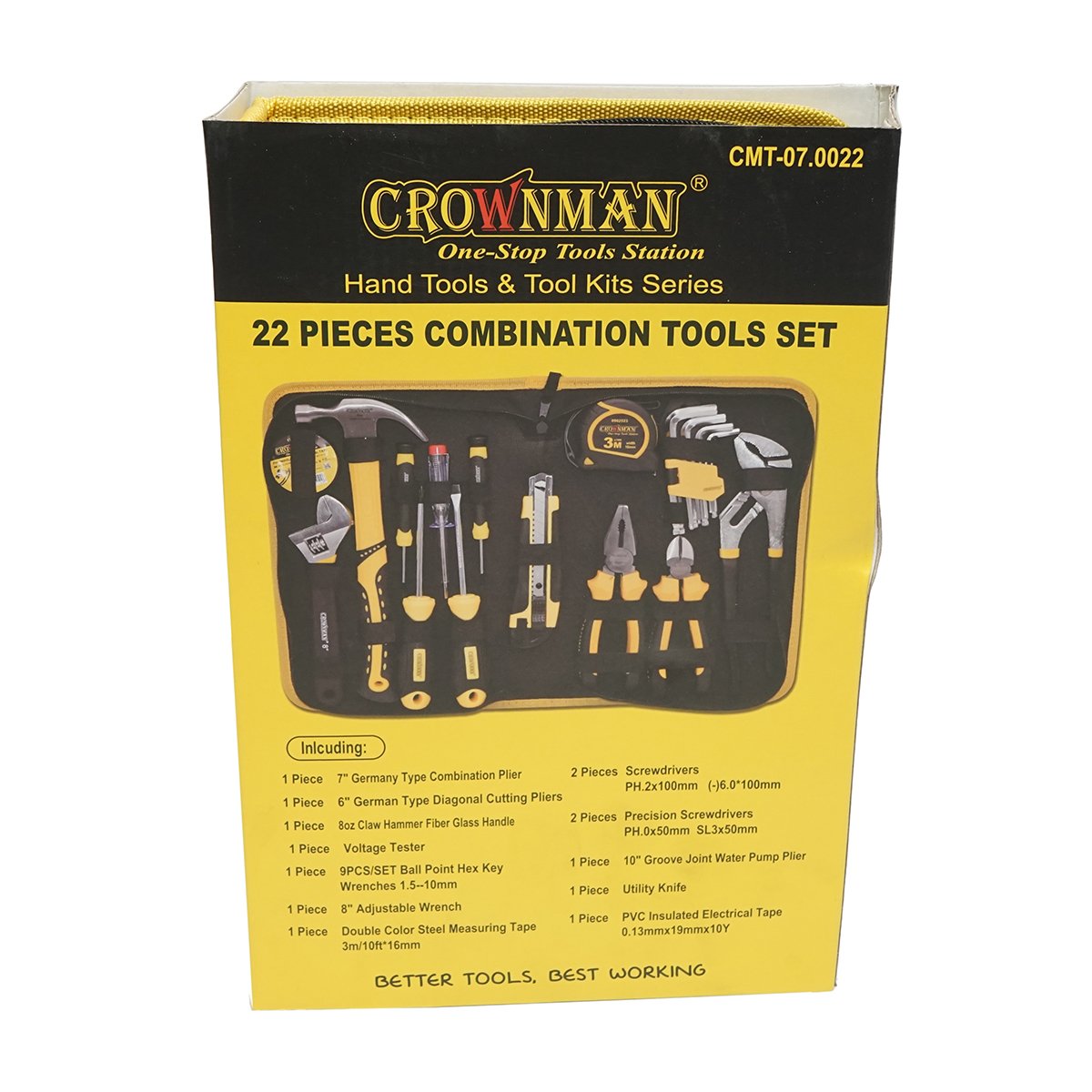 Set scule si unelte combinate 22 piese Crownman